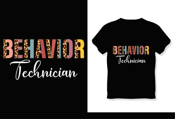 Behavior Technician Vintage T-Shirt Graphics & T-Shirt Designs