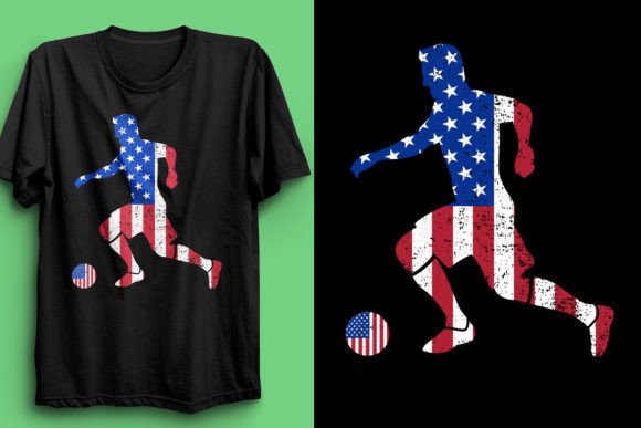 Best Football T-Shirt Design with Flag: Graphics & T-Shirt Designs