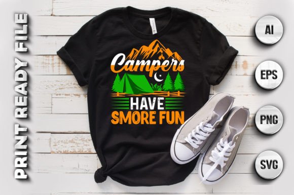 Camping T-Shirt Design: Graphics for Handmade T-Shirt Designs