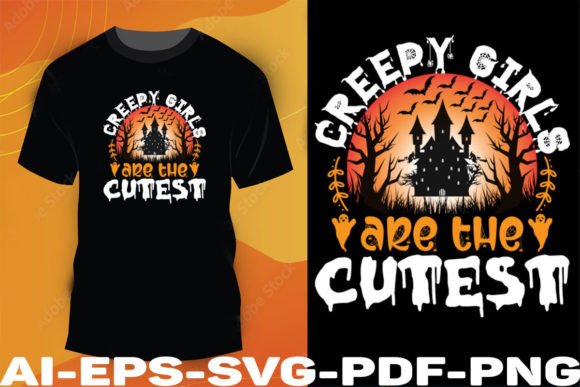 Creepy Girls Are the Cutest: Graphics & T-Shirt Designs