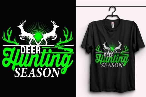 Deer Hunting T-Shirt Design Graphics