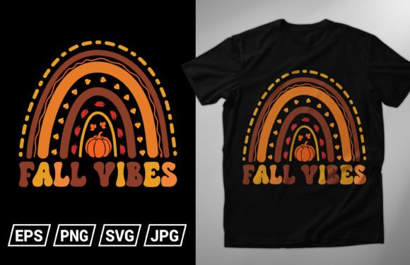 Fall Vibes Autumn T-Shirt Design Graphics