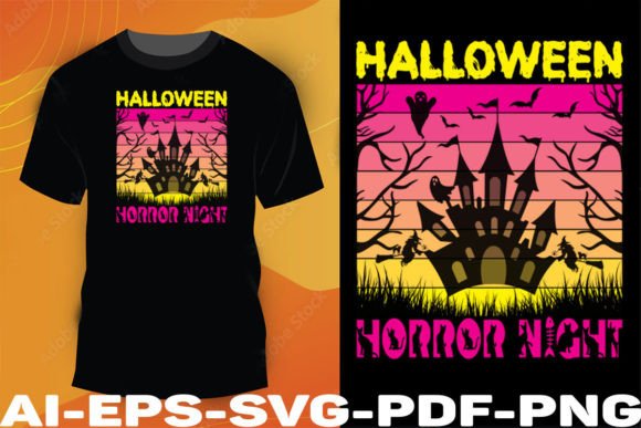 Halloween Horror Night Graphics & T-Shirt Designs