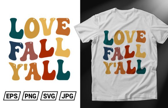 Love Fall, Autumn T-Shirt Design Graphics
