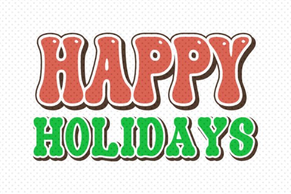 Retro Christmas Wave Sublimation Sticker: Graphics for Crafts