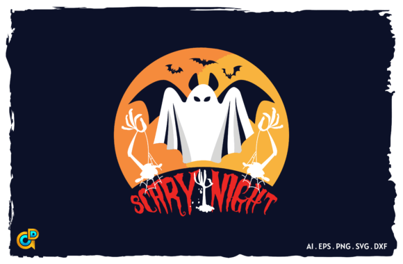 Scary Night Halloween SVG: Graphics for Crafts & Seasonal Branding