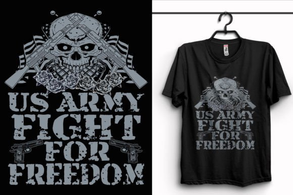 Us Army Fight Veteran T-Shirt Design